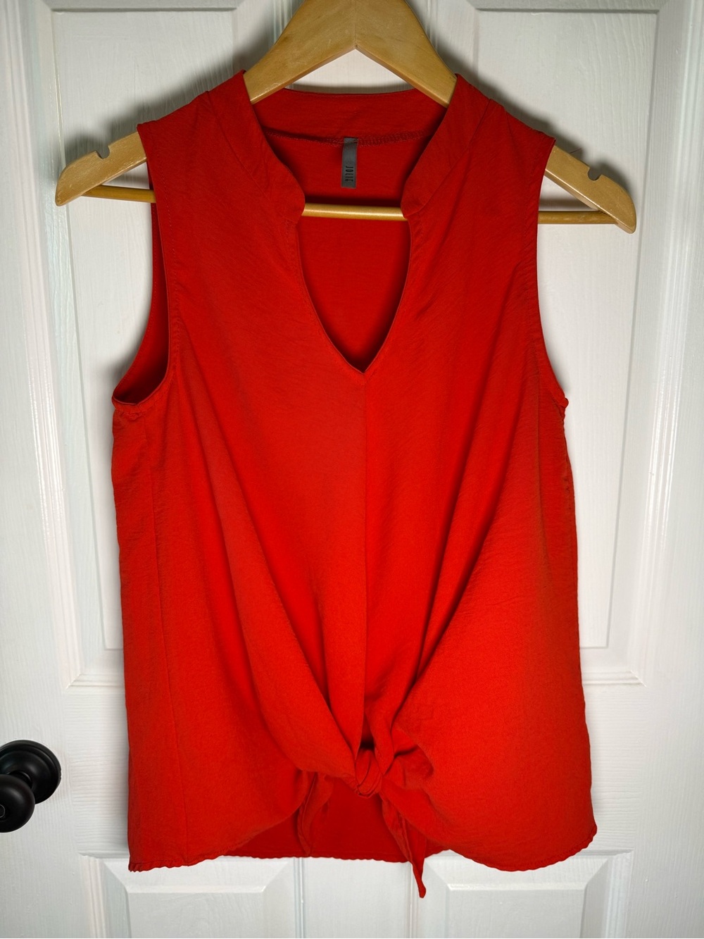 Red Sleeveless Tie-Front Women's Top - [Brand Unspecified]